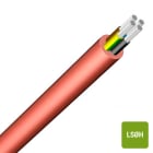 SPECIALE KABEL - Silicone kabel +180°C 500V LS0H roodbruin 2X4mm²
