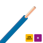 INSTALLATIEKABEL - VOB H07V-U fil PVC massif 750V Eca 70°C bleu 1,5mm²