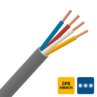 INSTALLATIEKABEL - SVV câble signalisation PVC intérieur 150V Cca s3d2a3 gris 4X0,8mm