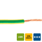 ENERGIEKABEL - H07Z1-R draad LS0H samengeslagen 750V Cca s1d2a1 60°C geel/groen 35mm²