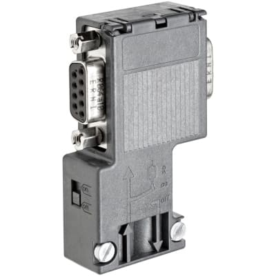SIEMENS - SIMATIC DP, BUS CONNECTOR FOR PROFIBUS UP TO 12 MBIT/S 90 DEGREE ANGLE OUTGOING