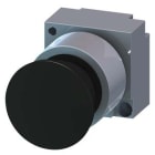 SIEMENS - Drukknop paddestoel metaal, zwart, diameter 30mm
