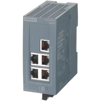 SIEMENS - SCALANCE XB005 UNMANAGED INDUSTRIAL ETHERNET SWITCH FOR 10/100MBIT/S, WITH 5x10