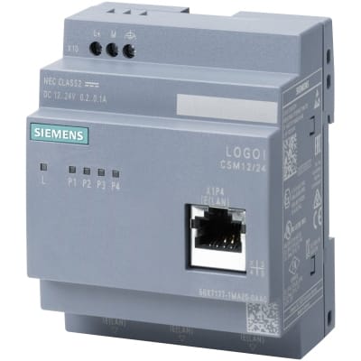 SIEMENS - CSM12/24 COMPACT SWITCH VOOR LOGO (0BA7/0BA8), 10/100MBits/s unmanaged, 4xRJ45