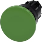 SIEMENS - Paddestoel drukknop, 22mm, rond, kunststof, groen, 40mm, terugverend
