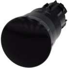 SIEMENS - Paddestoel drukknop, 22mm, rond, kunststof, zwart, 40mm, gedwongen vergrendeling