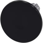 SIEMENS - Paddestoel drukknop, 22mm, rond, metaal, glanzend, zwart, 60mm, terugverend