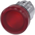 SIEMENS - Signaallamp, 22mm, rond, metaal, glanzend, rood, gladde lens