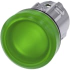 SIEMENS - Signaallamp, 22mm, rond, metaal, glanzend, groen, gladde lens
