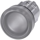 SIEMENS - Signaallamp, 22mm, rond, metaal, glanzend, helder, gladde lens