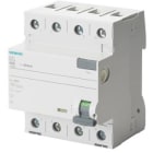 SIEMENS - RES.CUR.OP.CIRCUIT BREAKER TYPE A 40A 3PN 300MA 400V 4MW ENCLOSED TERM.COVER BEL