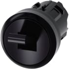 SIEMENS - TOGGLE SWITCH, 22MM, ROUND, PLASTIC, BLACK, 2 SWITCH POSITIONS O-I, LATCHING