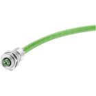 SIEMENS - IE FC M12 CABLE CONNECTOR PRO 4X2, M12 PRE-ASSEMBLED IN THE FIELD PLUG CONECTOR