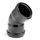 THOMAS CENTRALE STOFZUIGSYSTEM - Coude PPC 50mm 45° FF à joints noir
