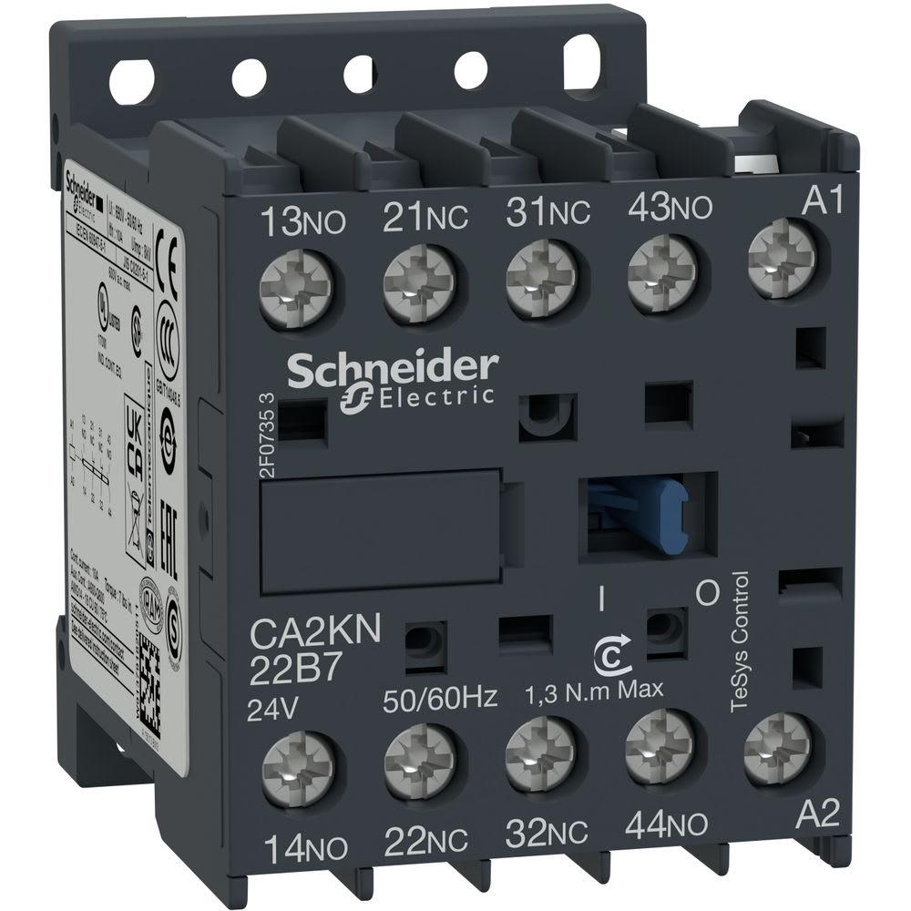 Schneider Automation - Hulpcontactor - 2NO + 2NC - 10A - 24V 50...60HzAC
