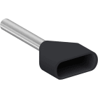 Schneider Automation - embout de câblage double surmoulé - format moyen - 1,5 mm² - noir