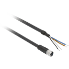 Schneider Automation - connecteur pré-câblé femelle, M12, 4 broches, droit - câble 2 m