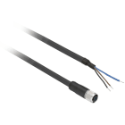 Schneider Automation - connecteur pré-câblé femelle, M8, 3 broches, droit - câble 10 m