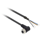 Schneider Automation - connecteur pré-câblé femelle, M12, 4 broches, angle droit - câble 5 m