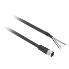 Schneider Automation - connecteur pré-câblé femelle, M8, 4 broches, droit - câble 5 m