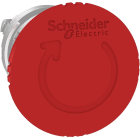 Schneider Automation - Tête pour Arrêt d'urgence Ø40 - tourner pour déverrouiller - Ø22 - rouge