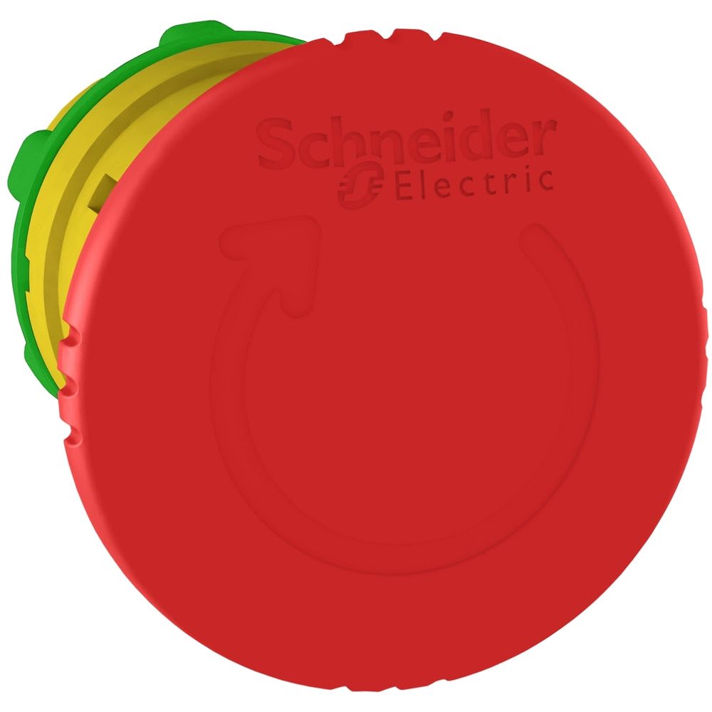 Schneider Automation - kop voor noodstop Ø40 - draaien om te ontgrendelen - Ø22 - rood - zonder mark.