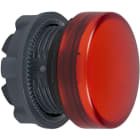 Schneider Automation - kop voor lampje - Ø22 - rond - glad kapje rood