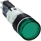 Schneider Automation - controlelamp rond Ø16 - IP 65 - groen - ingebouwde LED - 24 V - kabelschoen