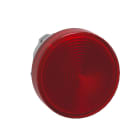 Schneider Automation - Kop voor lampje - Ø22 - rond - geribbeld kapje rood