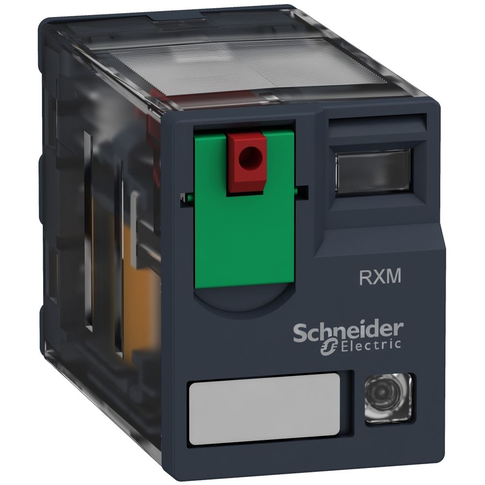Schneider Automation - relais de puissance miniature - Zelio RXM - 4 CO - 24 V CA - LED