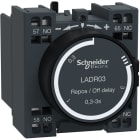 Schneider Automation - Bloc de contacts auxiliaires 1 NO + 1NC temporis repos 0,1..3s  ressorts  D