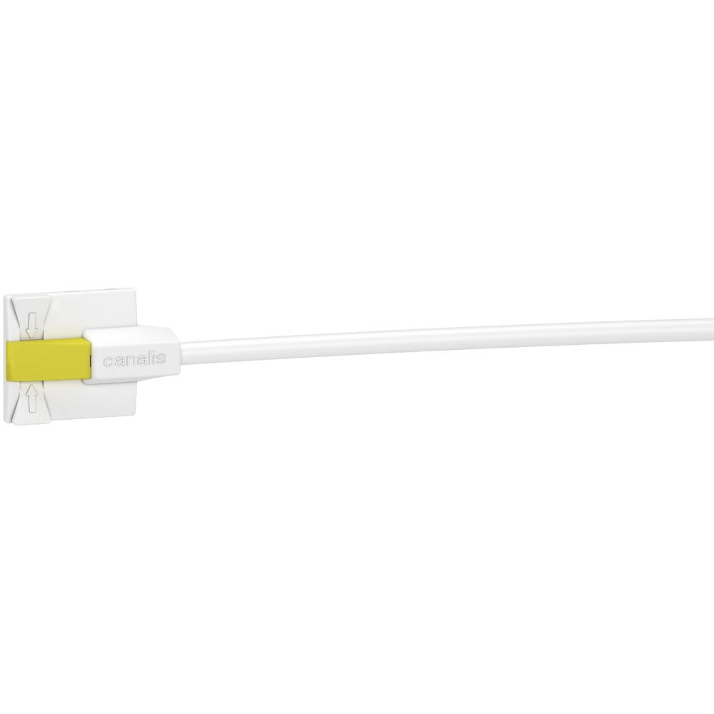 Schneider Distribution - Aftakconnector 10 A met vaste polariteit, L + N + PE, lengte 0,8 m, geel