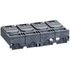 Schneider Distribution - 1 cache bornes court 4P pour Compact NSX100-250F/N/H/S/L - Interpact INV/INS