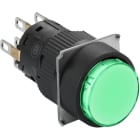 Schneider Automation - bouton-poussoir lumineux vert Ø 16 - à impulsion affleurant - 24 V - 2OF