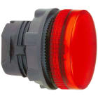 Schneider Automation - kop voor lampje - Ø22 - rond - geribbeld kapje rood