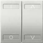 Schneider Residential - KNX 2-voudige drukknop, aluminium, Unica Top