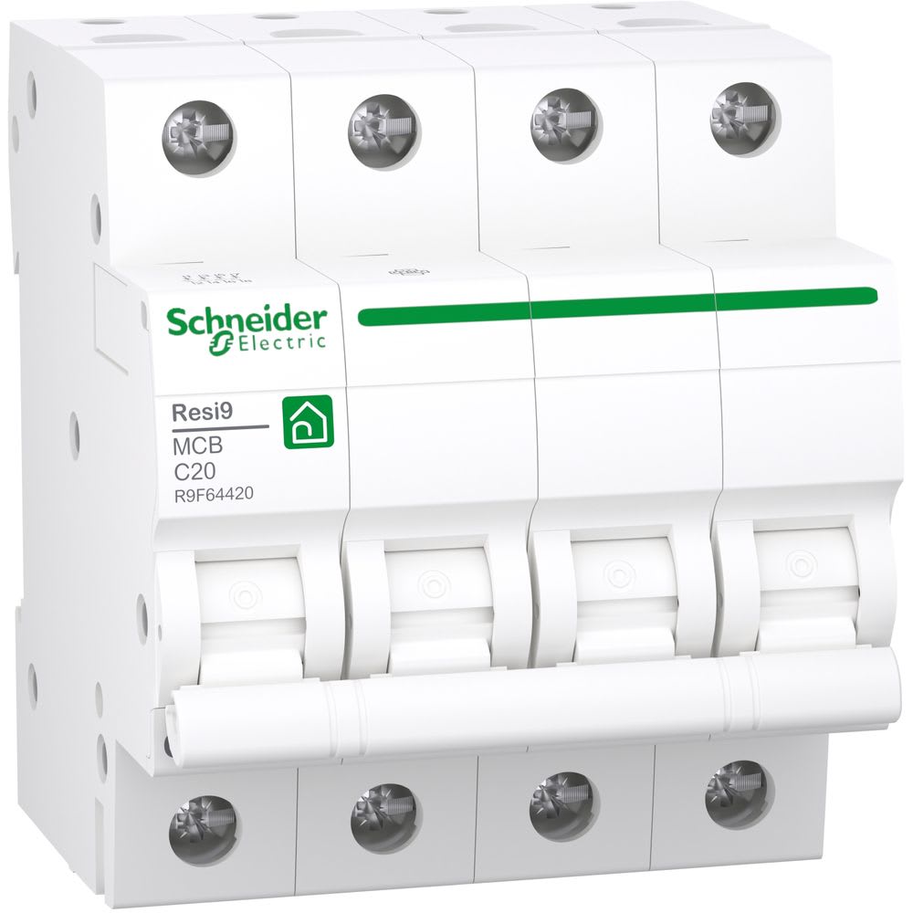 Schneider Residential - RESI9 automaat 4P 20A C 3kA