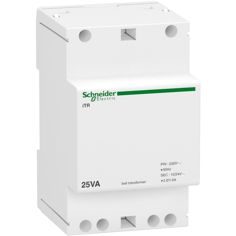 Schneider Distribution - transformateur de sonnerie modu. iTR - 230 V 50-60 Hz - sortie 12-24 V - 25 VA
