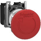 Schneider Automation - Arrêt d'urgence rouge Ø 22 - coup-de-poing Ø 40 - tourner pour déverrouiller