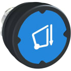 Schneider Automation - bouton-poussoir pour environnement sévère - bleu foncé - avec marquage