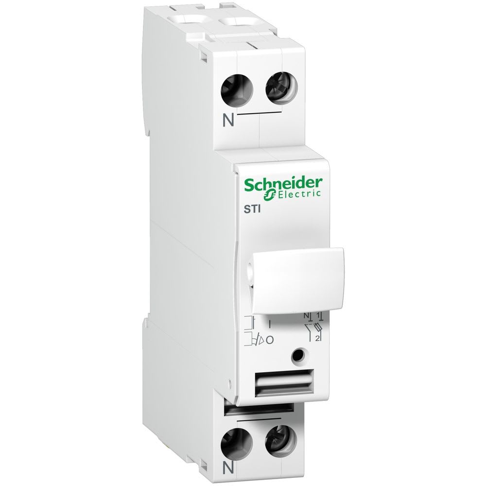 Schneider Distribution - Acti 9-zekering-lastscheider STI-1 pool + N-25 A-voor zekering 10,3 x 38 mm
