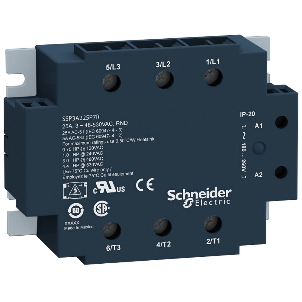 Schneider Automation - 3 PHASE SSR 530VAC 50A 24VDC THERMAL PAD