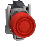 Schneider Automation - Harmony XB4 - bouton poussoir Atex - Ø22 - 1O - capuchonné rouge