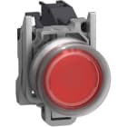 Schneider Automation - Harmony XB4 - bouton poussoir Atex - Ø22 - capuchonné affleurant - 1O - rouge