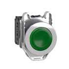 Schneider Automation - Verzonken verlichte drukknop groen, 1NO 1NC, 230V AC