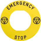 Schneider Automation - Marked legend, Harmony XB4, Harmony XB5, Ø 60 for emergency stop, EMERGENCY STOP