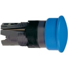 Schneider Automation - Head for non illuminated push button, Harmony XB6, blue Ø 40 mushroom pushbutton