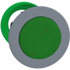 Schneider Automation - Tête bouton poussoir affleurant pousser-pousser vert - gris métallique