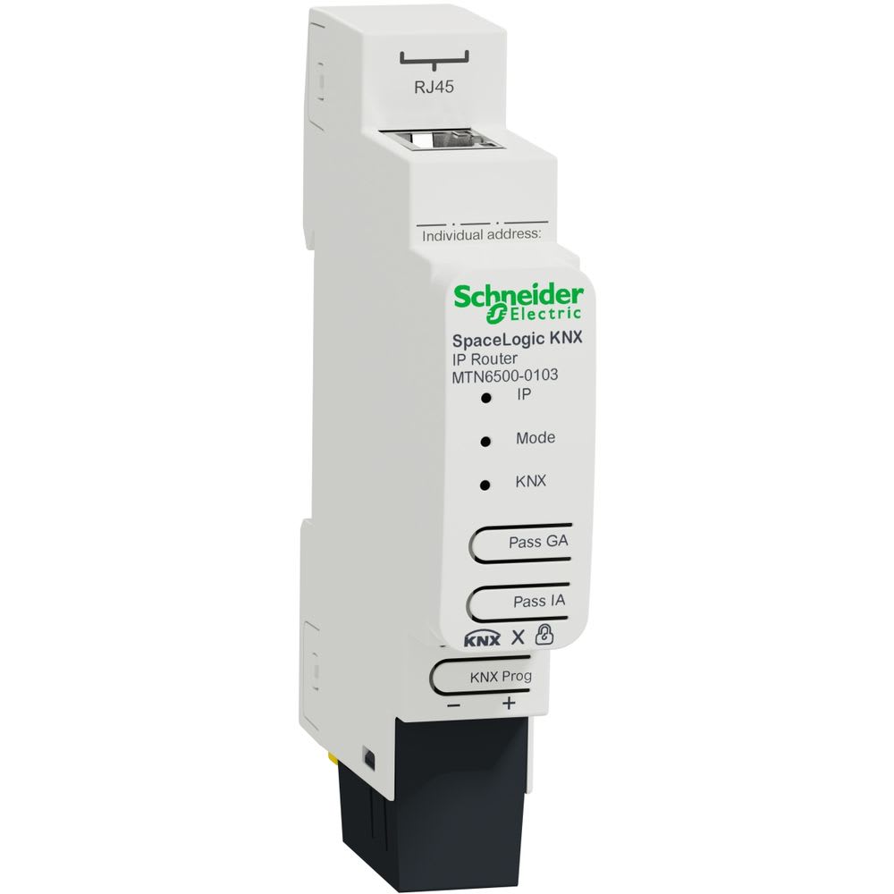 Schneider Residential - Router IP KNX SpaceLogic pour rail DIN 1M (18mm)