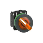 Schneider Automation - selecteur lumineux affleurant orange 2 pos fixe 1F 1O 230V AC